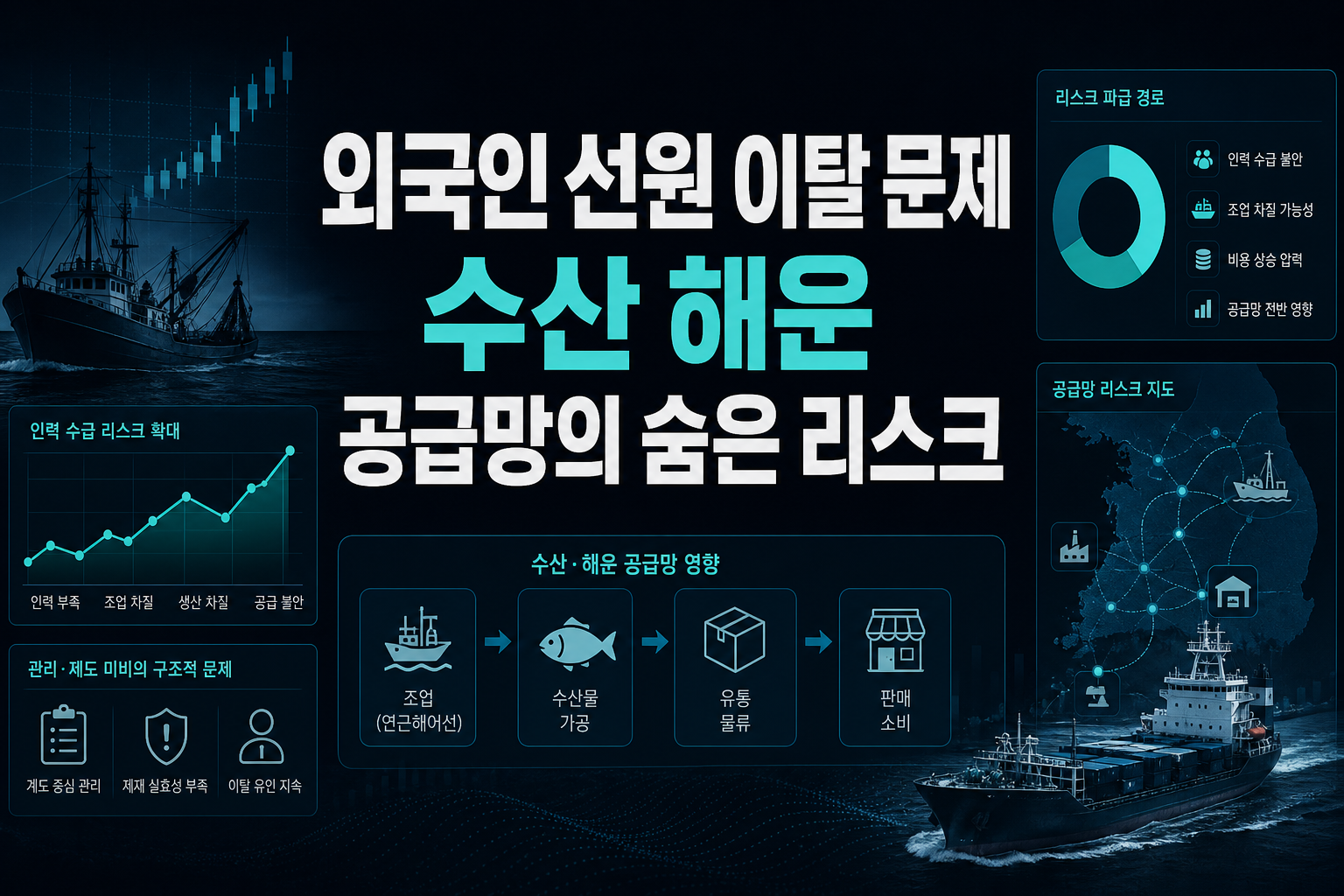 외국인 선원 이탈 문제, 수산·해운 공급망의 숨은 리스크