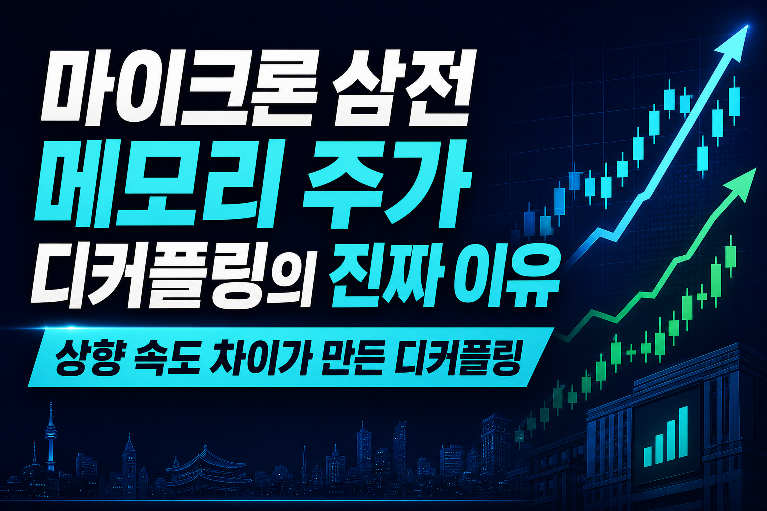 마이크론 EPS 52% vs 삼전 10%, 메모리 주가 디커플링의 진짜 이유