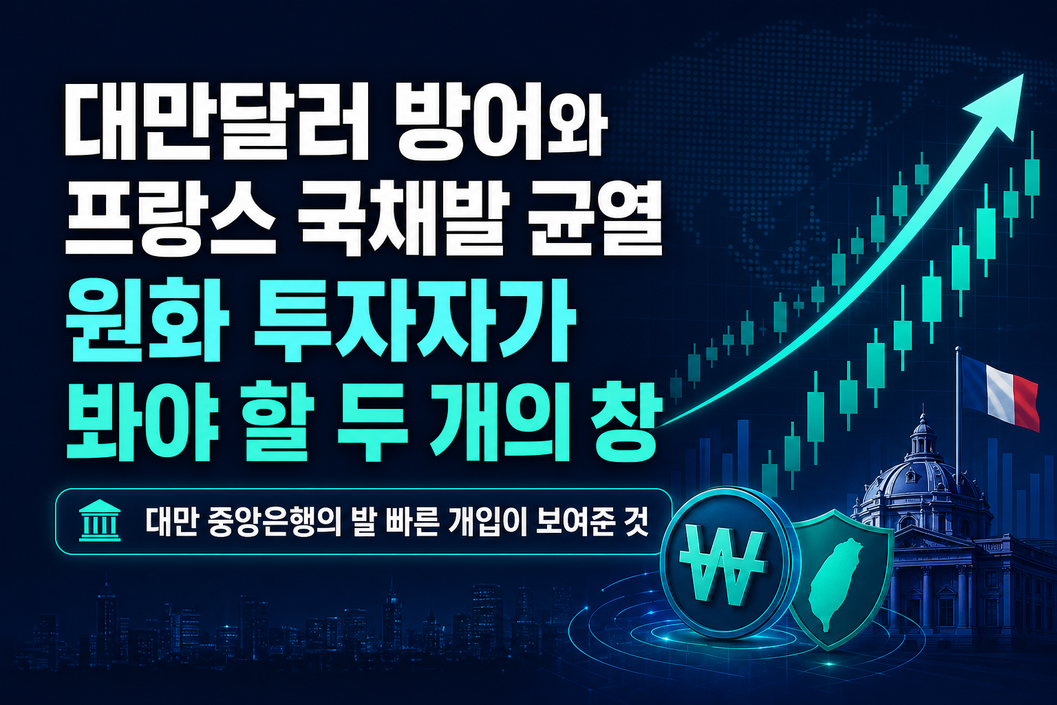 대만달러 방어와 프랑스 국채발 균열, 원화 투자자가 봐야 할 두 개의 창