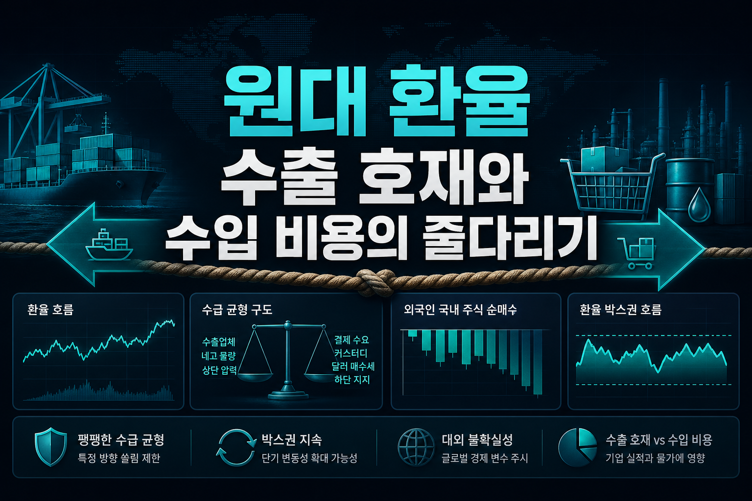1,340원대 환율, 수출 호재와 수입 비용의 줄다리기