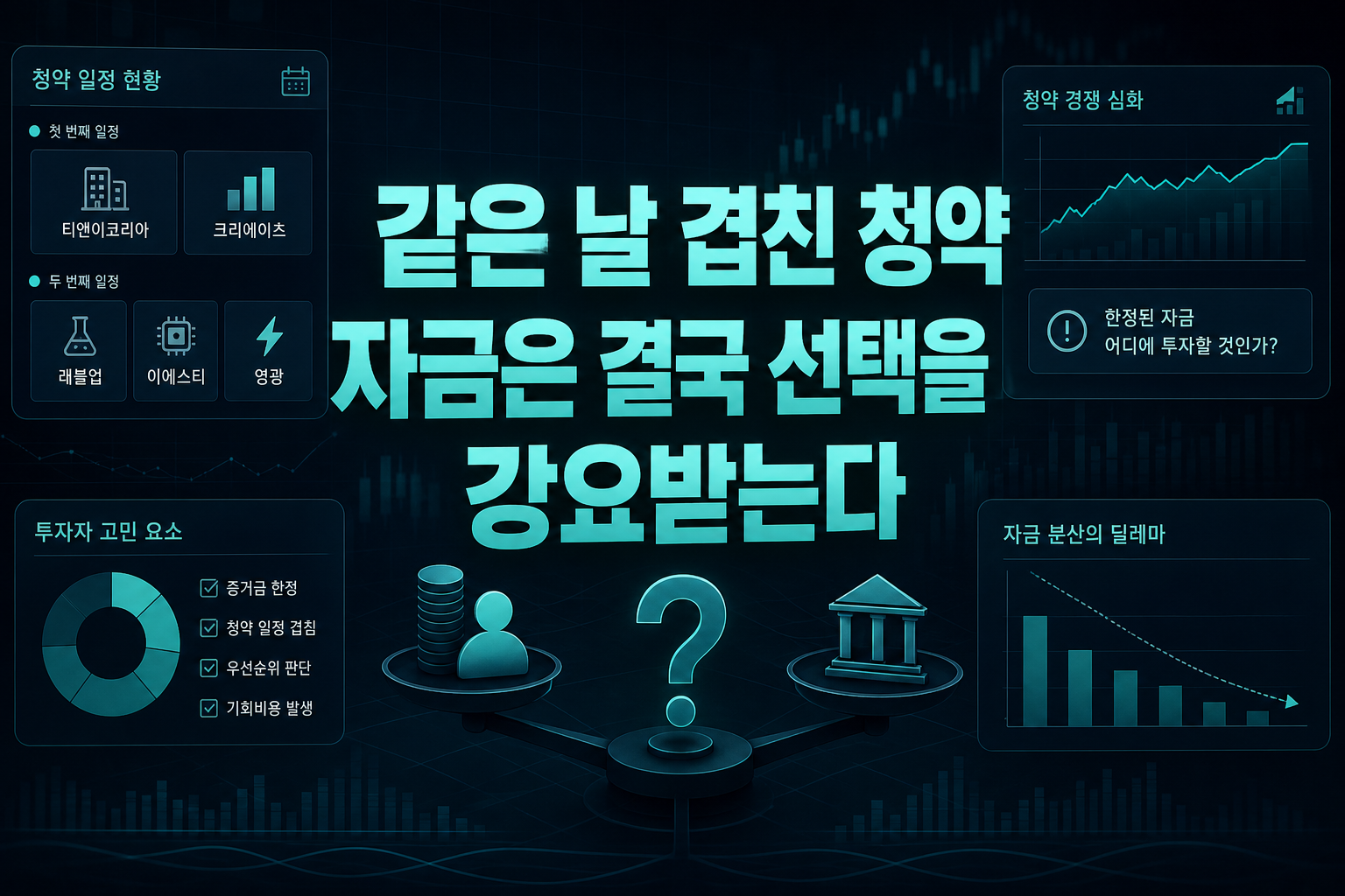 같은 날 겹친 청약, 자금은 결국 선택을 강요받는다