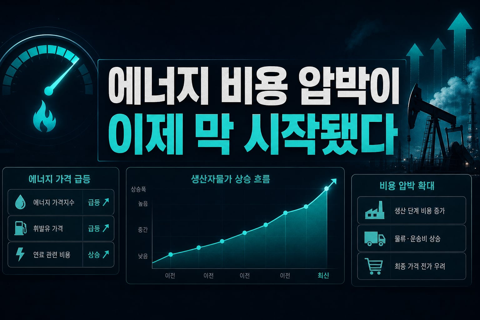 PPI 1.3%, 에너지發 비용 압박이 이제 막 시작됐다