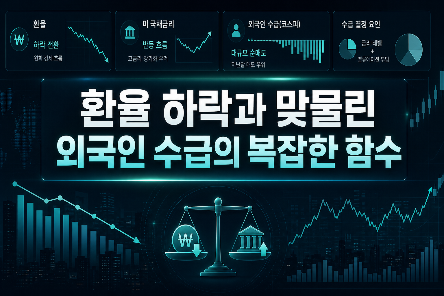 환율 하락과 맞물린 외국인 수급의 복잡한 함수