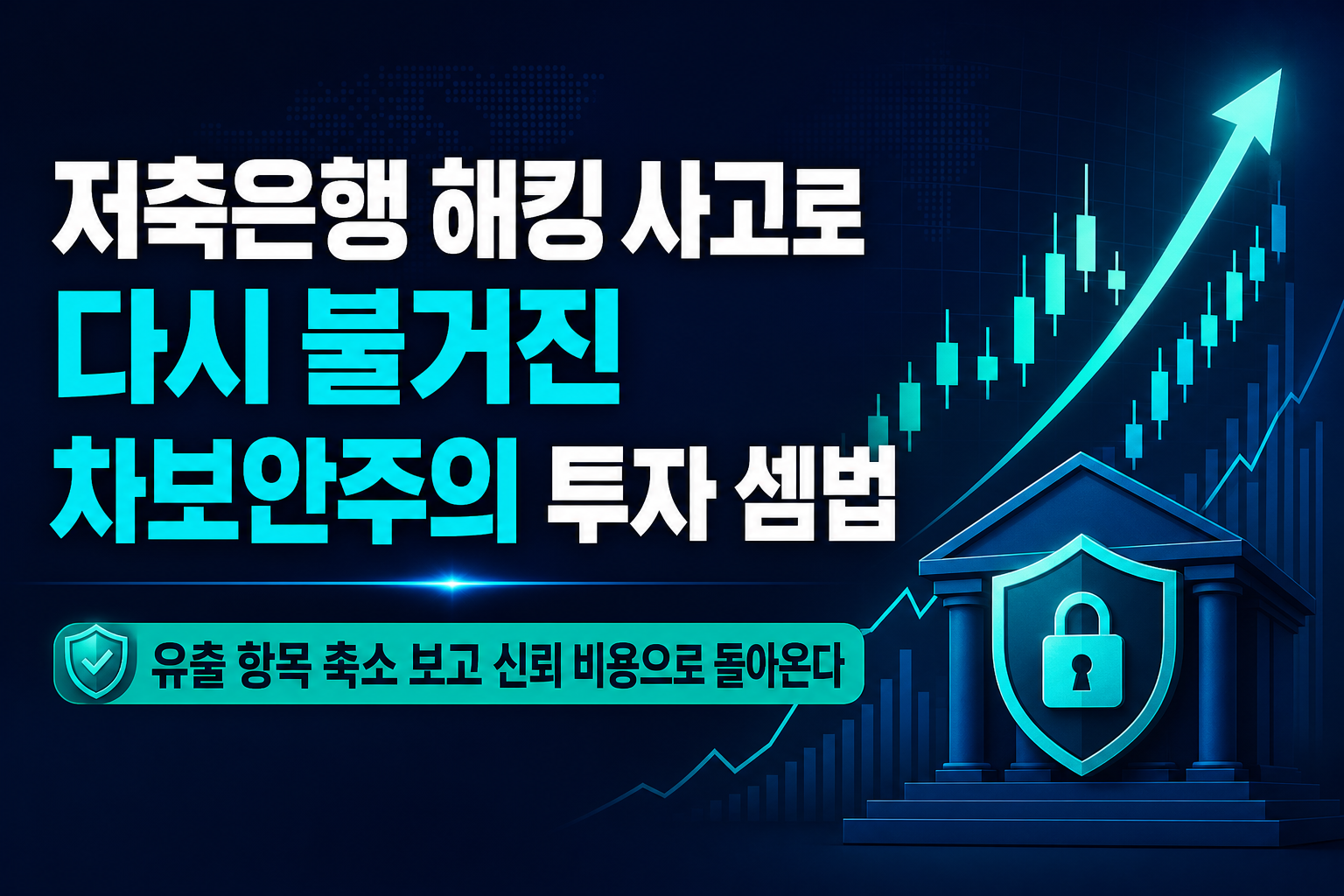 저축은행 해킹 사고로 다시 불거진 2차보안주의 투자 셈법