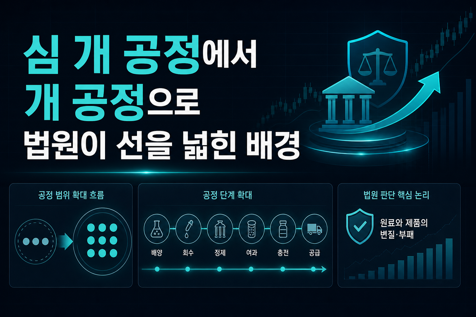 1심 3개 공정에서 9개 공정으로, 법원이 선을 넓힌 배경