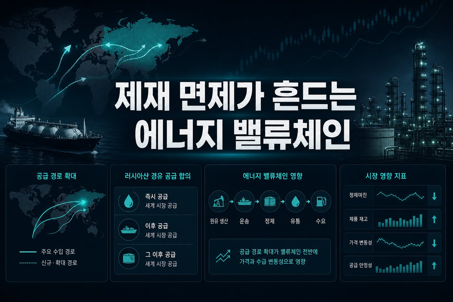 제재 면제가 흔드는 에너지 밸류체인