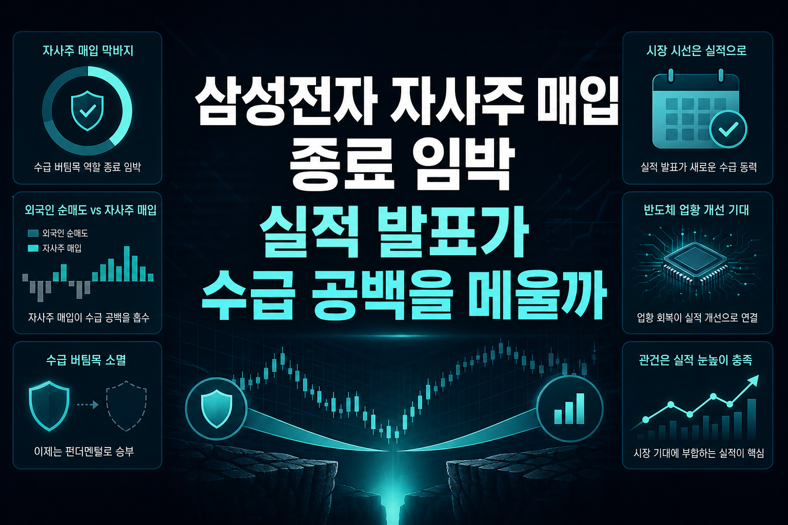 삼성전자 자사주 매입 종료 임박, 실적 발표가 수급 공백을 메울까