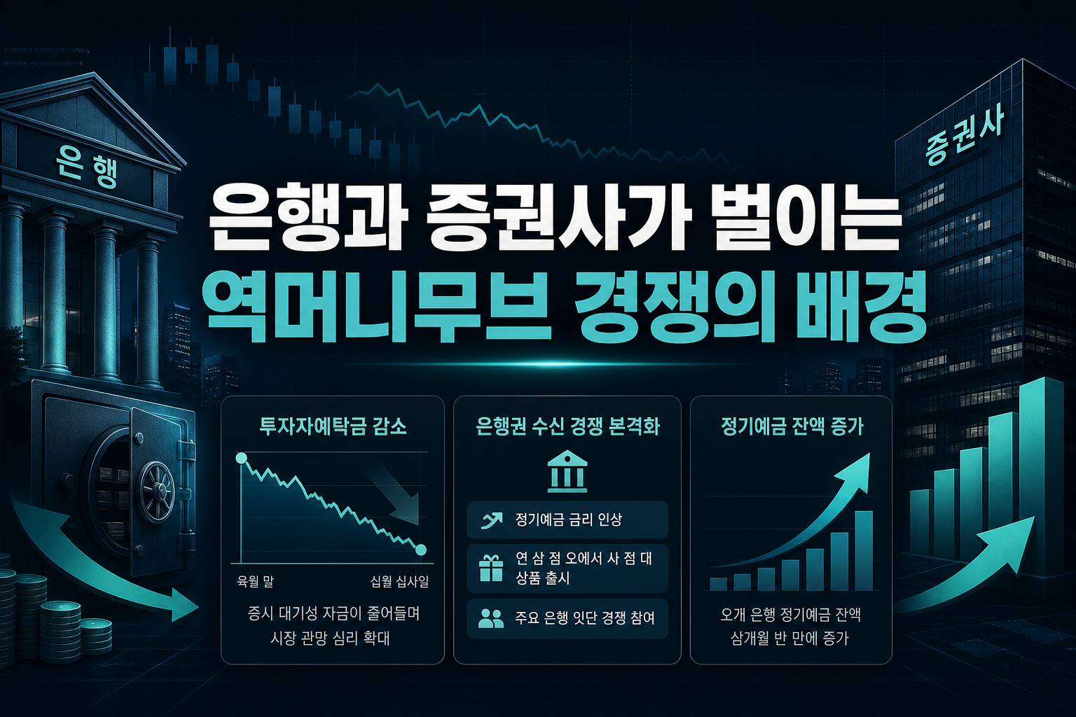 은행과 증권사가 벌이는 역머니무브 경쟁의 배경