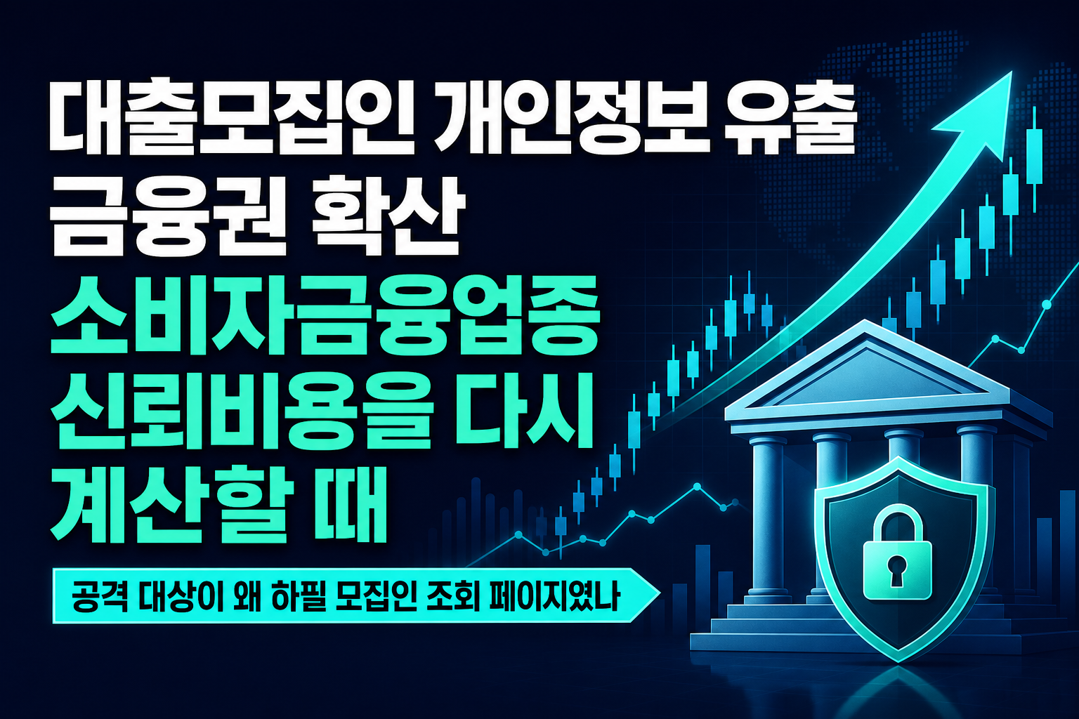 대출모집인 개인정보 유출 2금융권 확산, 소비자금융업종 신뢰비용을 다시 계산할 때