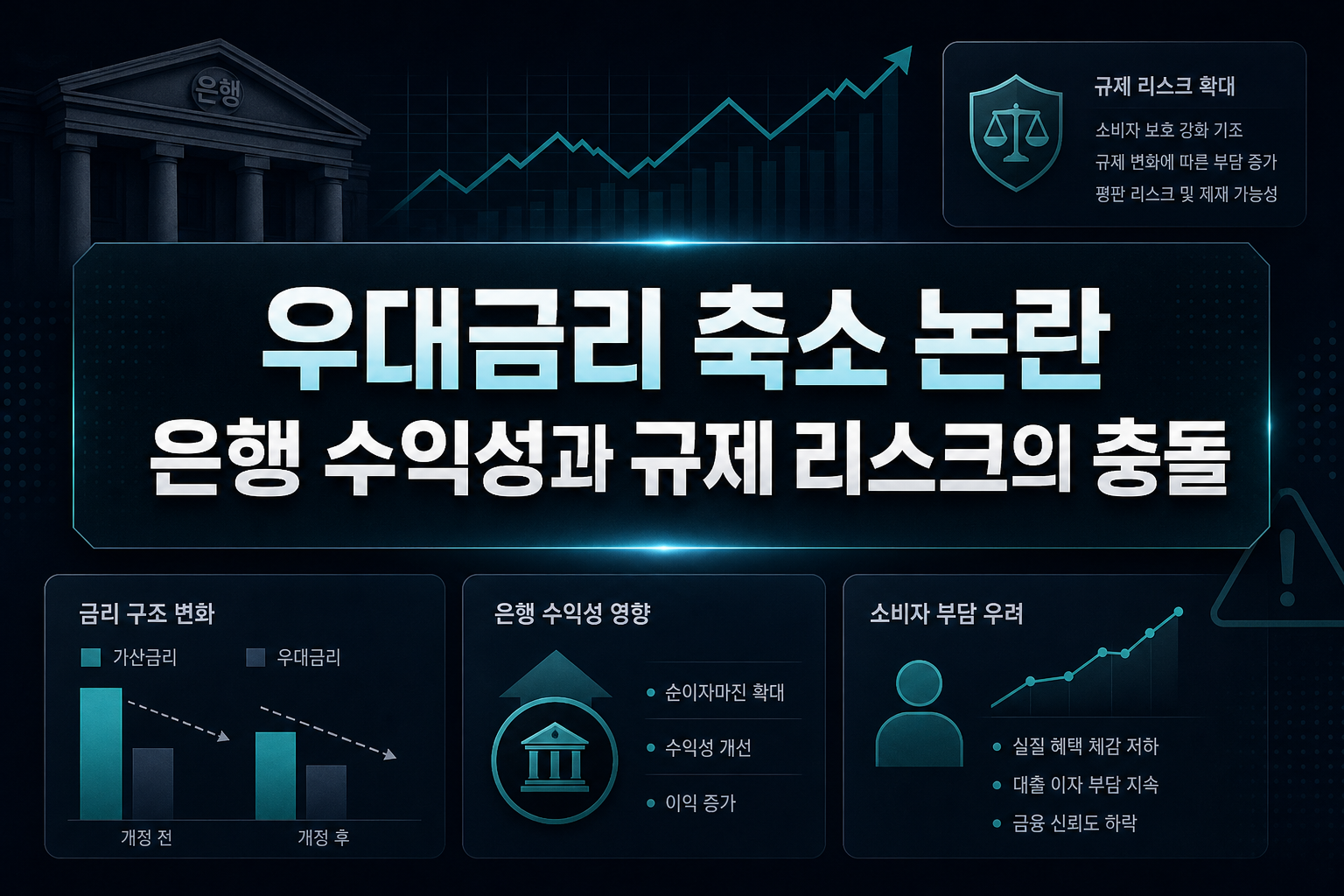 우대금리 축소 논란, 은행 수익성과 규제 리스크의 충돌