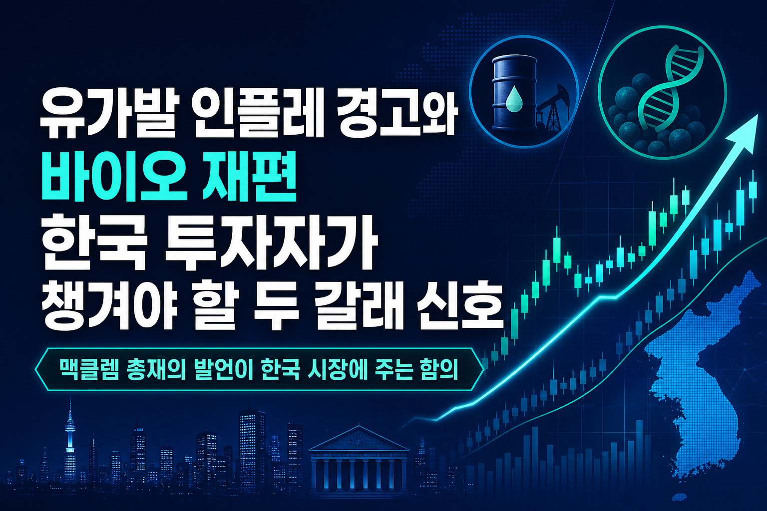 유가발 인플레 경고와 AI發 바이오 재편, 한국 투자자가 챙겨야 할 두 갈래 신호