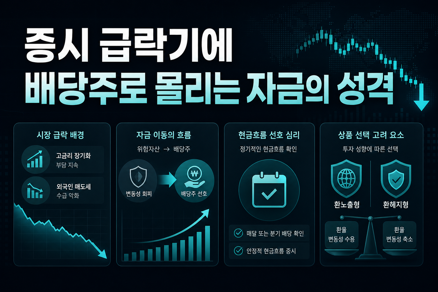 증시 급락기에 배당주로 몰리는 자금의 성격