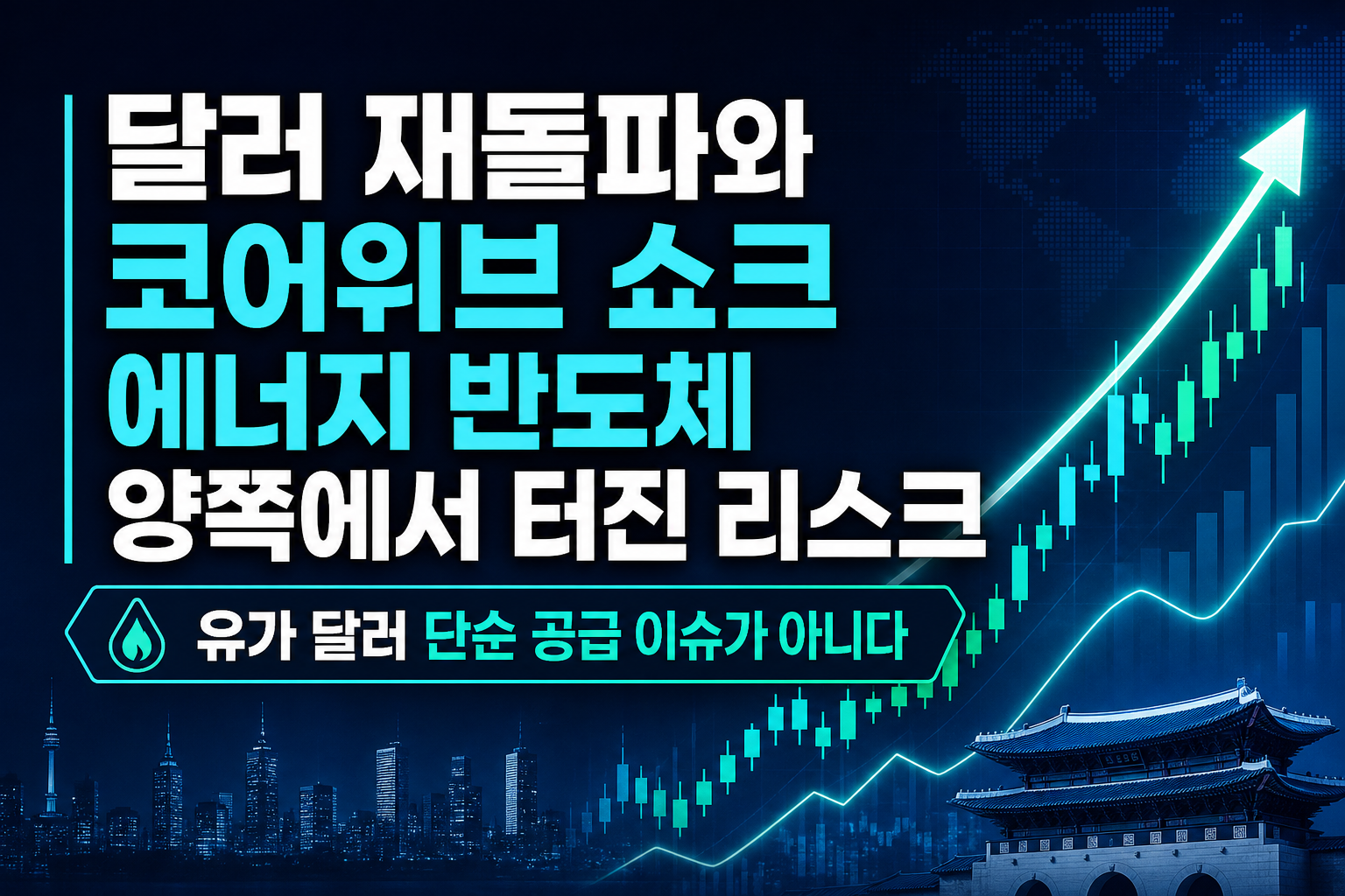 WTI 100달러 재돌파와 코어위브 쇼크, 에너지·반도체 양쪽에서 터진 리스크