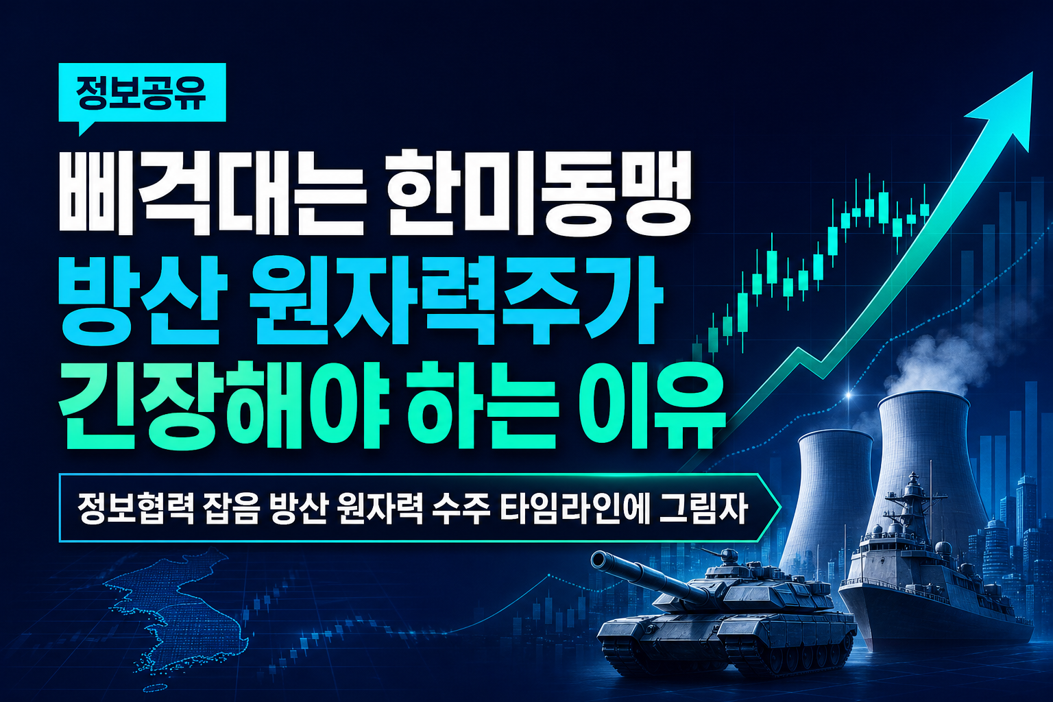 정보공유 삐걱대는 한미동맹, 방산·원자력주가 긴장해야 하는 이유