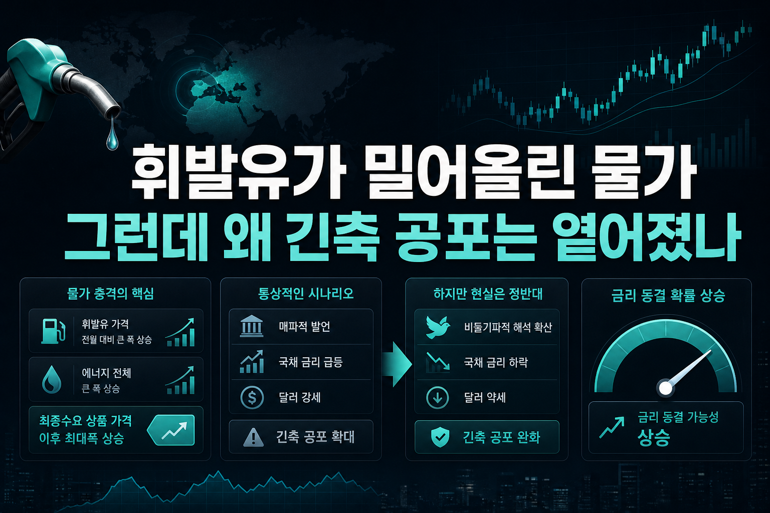 휘발유가 밀어올린 물가, 그런데 왜 긴축 공포는 옅어졌나