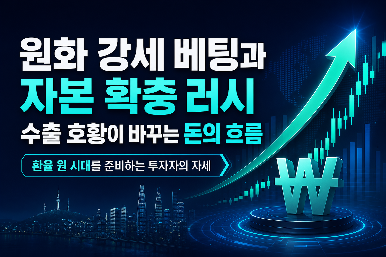 원화 강세 베팅과 자본 확충 러시, 수출 호황이 바꾸는 돈의 흐름