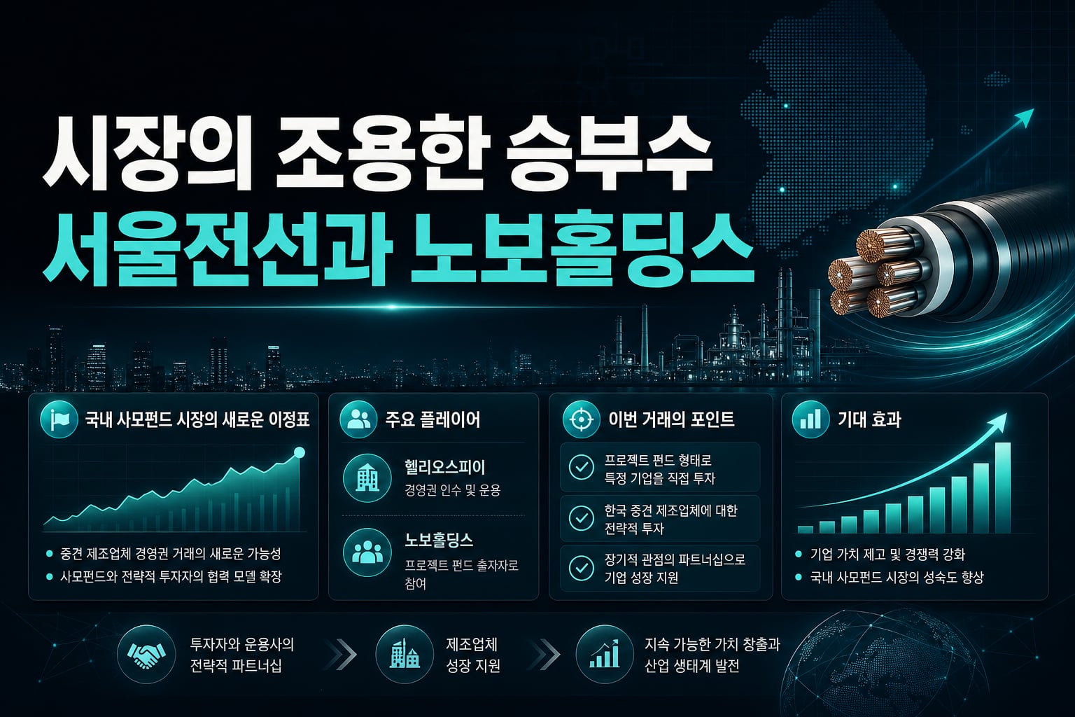 PEF 시장의 조용한 승부수, 서울전선과 노보홀딩스