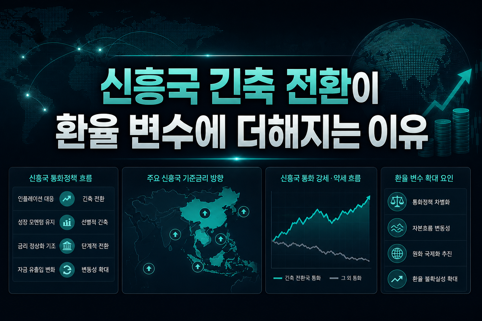 신흥국 긴축 전환이 환율 변수에 더해지는 이유