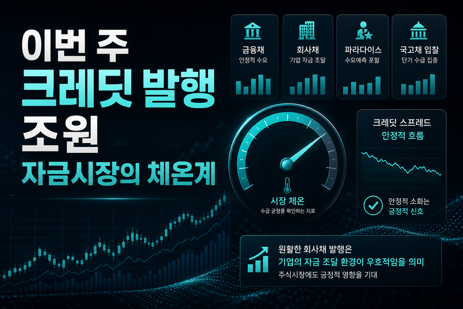 이번 주 크레딧 발행 2조원, 자금시장의 체온계