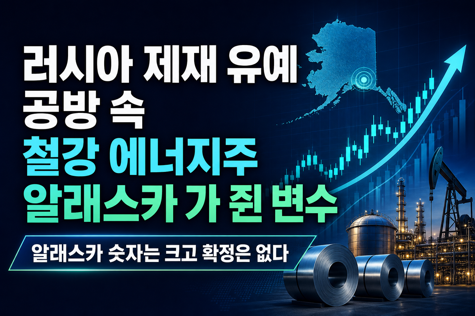 러시아 제재 유예 공방 속 철강·에너지주, 알래스카 LNG가 쥔 변수