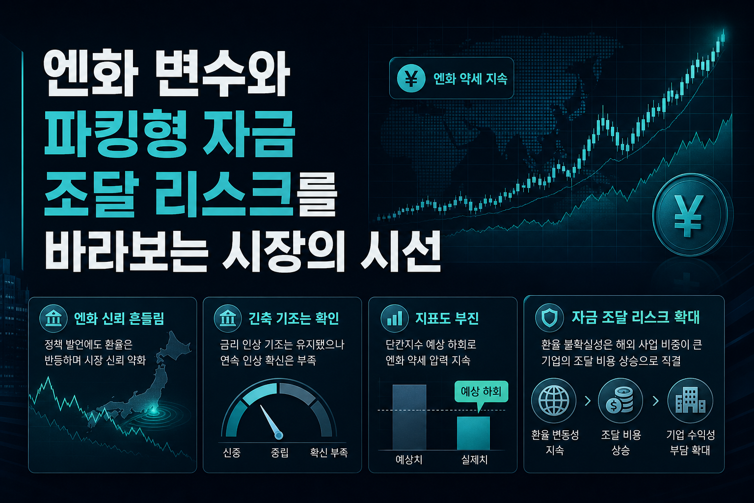 엔화 변수와 파킹형 자금, 조달 리스크를 바라보는 시장의 시선