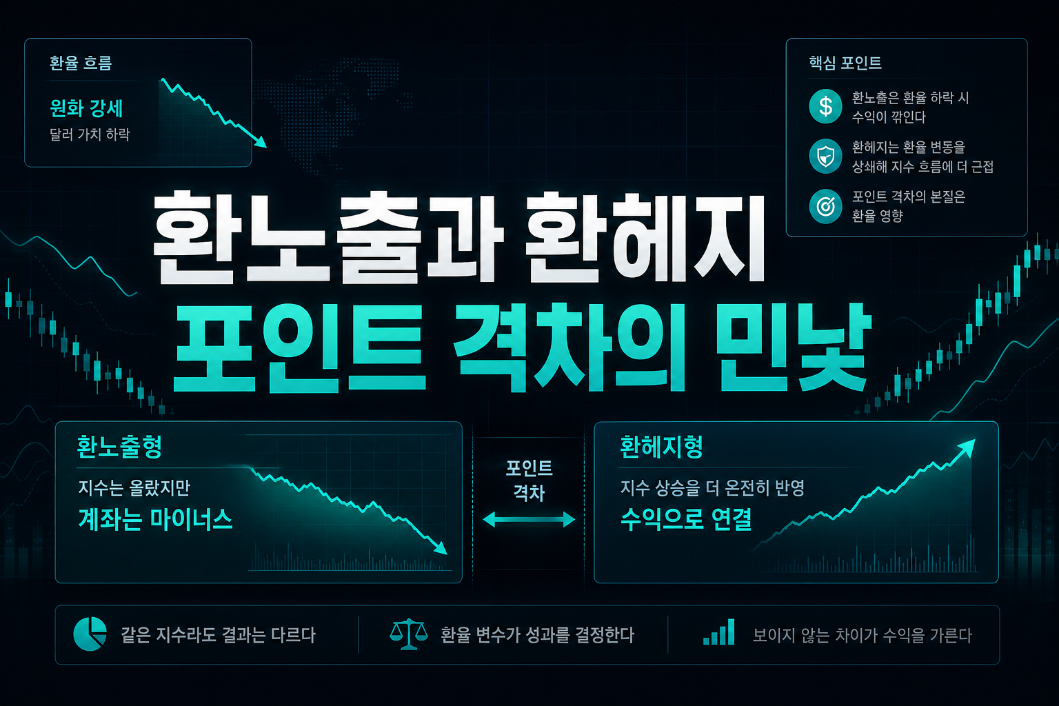 환노출과 환헤지, 10%포인트 격차의 민낯