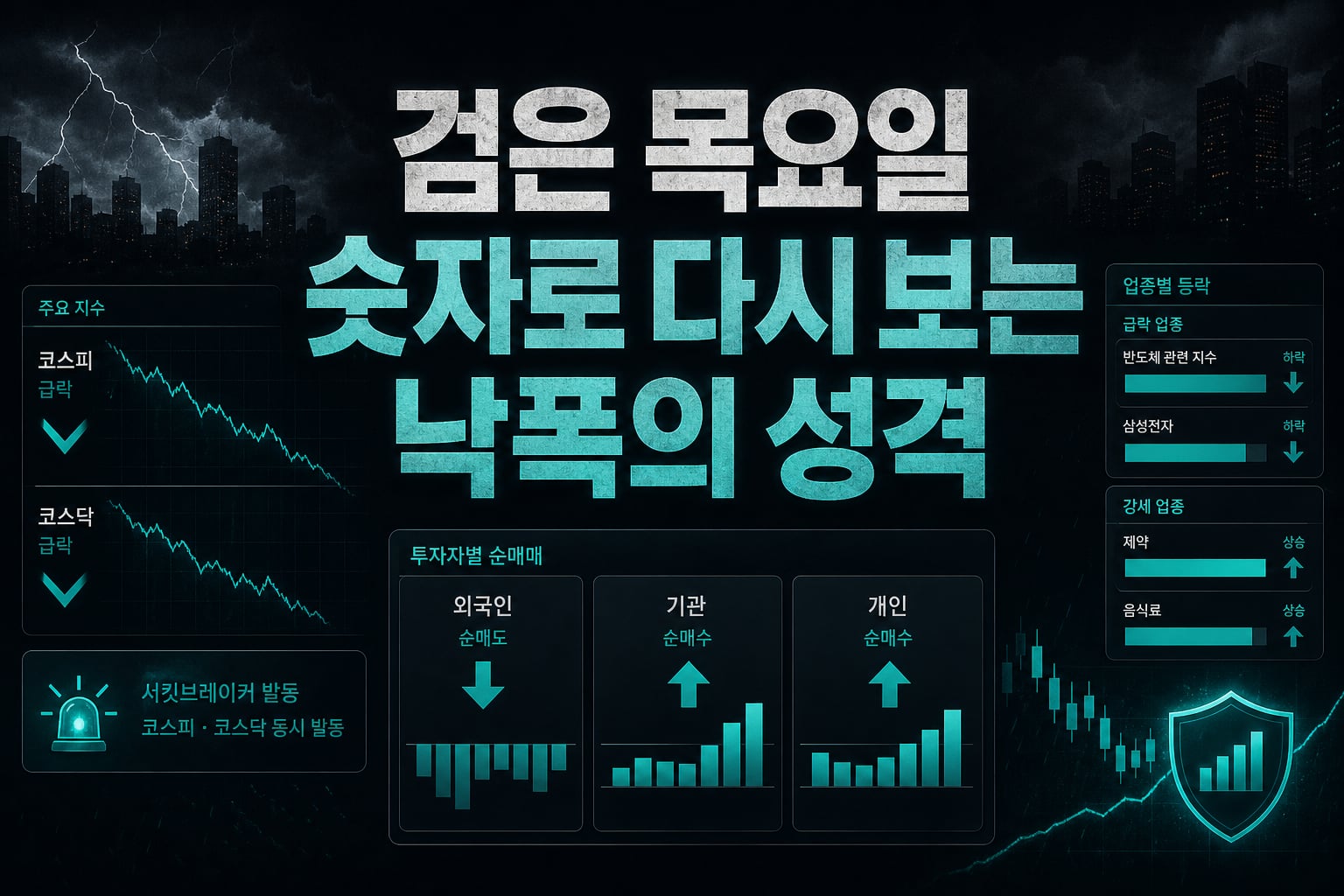 검은 목요일, 숫자로 다시 보는 낙폭의 성격