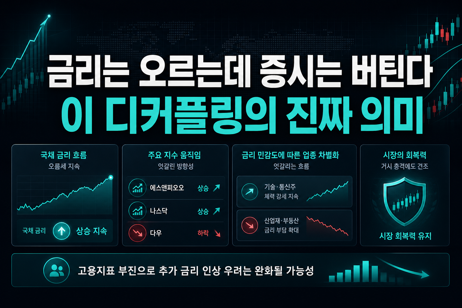 금리는 오르는데 증시는 버틴다, 이 디커플링의 진짜 의미