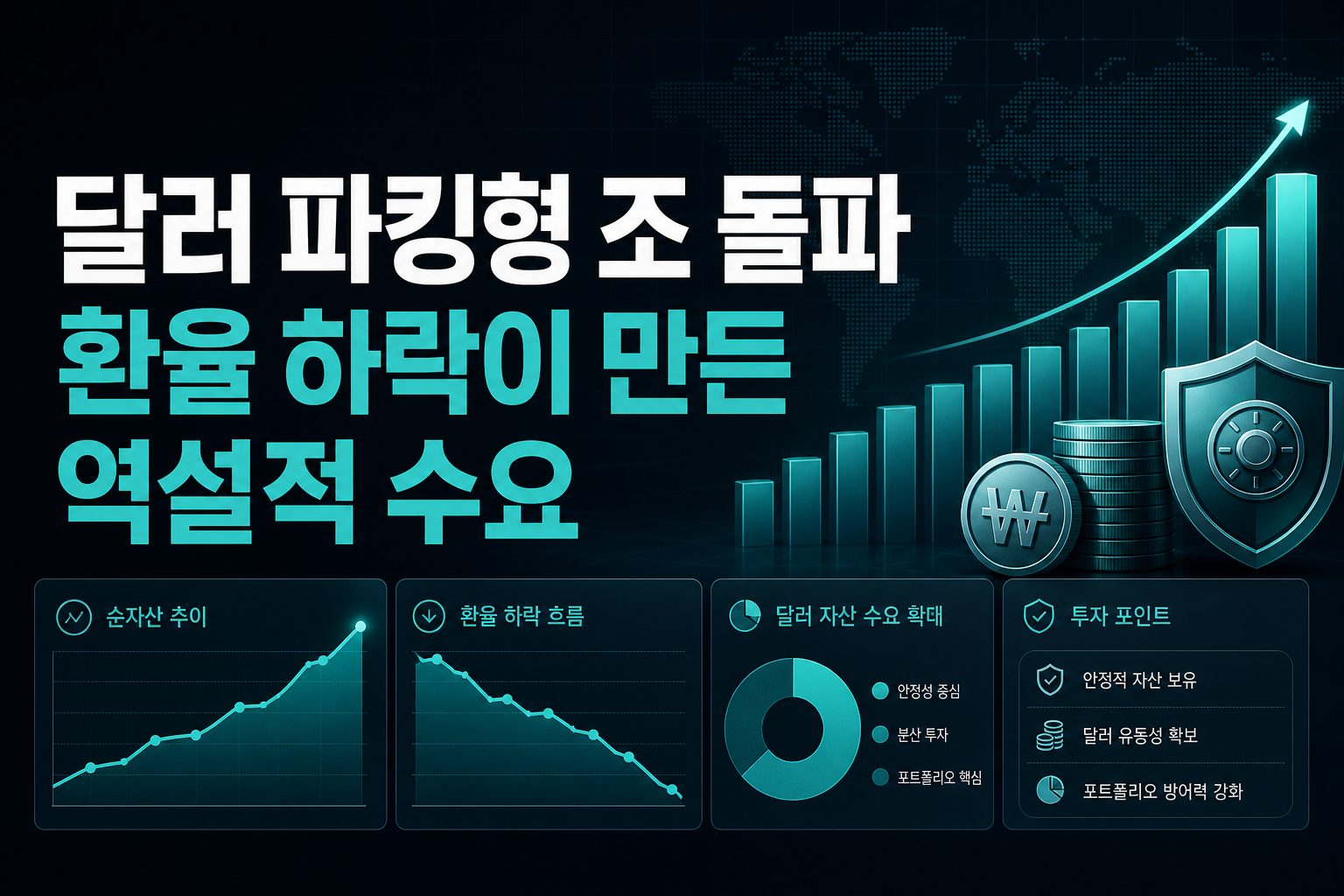 달러 파킹형 ETF 1조 돌파, 환율 하락이 만든 역설적 수요