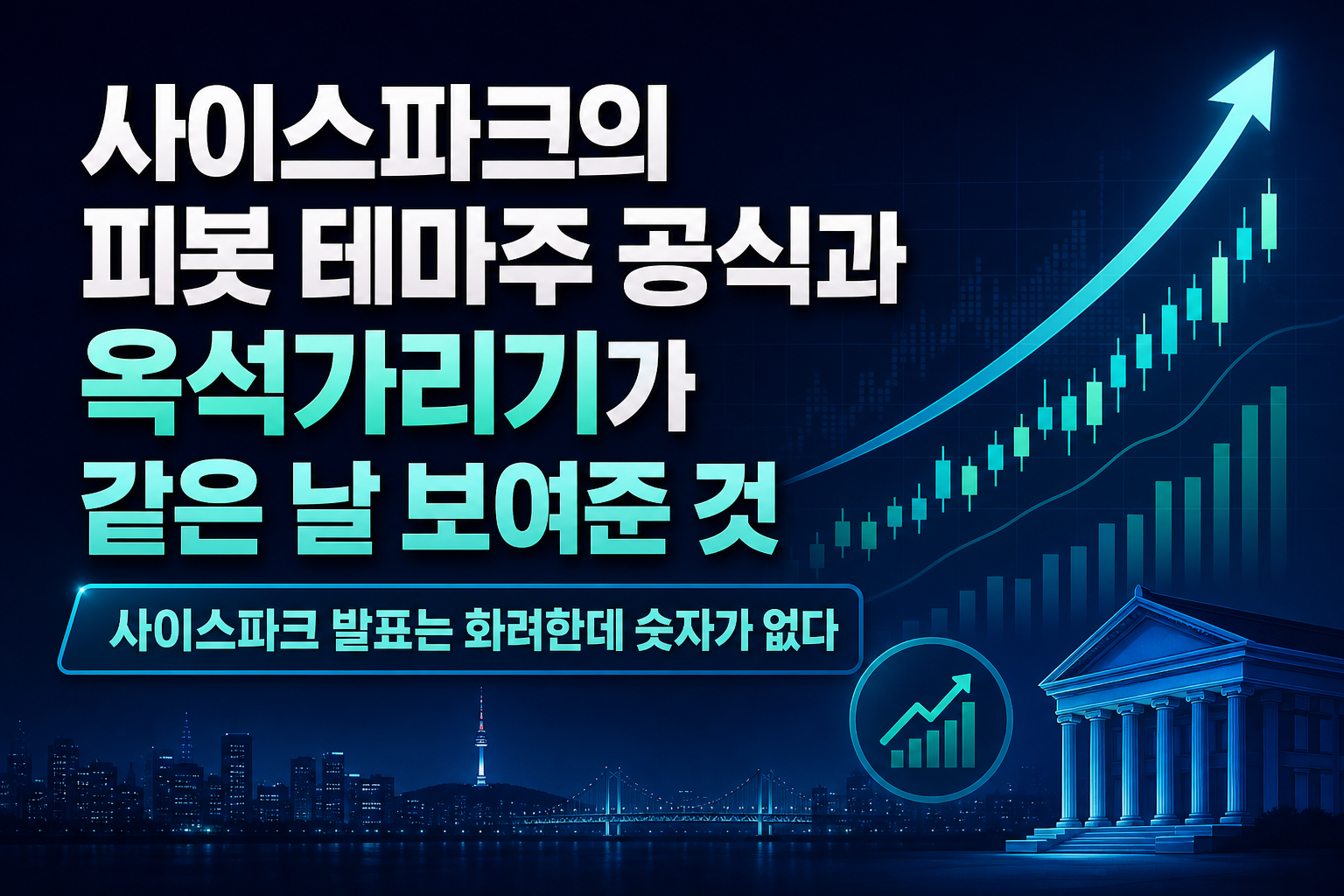 사이스파크의 'AI 피봇', 테마주 공식과 IPO 옥석가리기가 같은 날 보여준 것