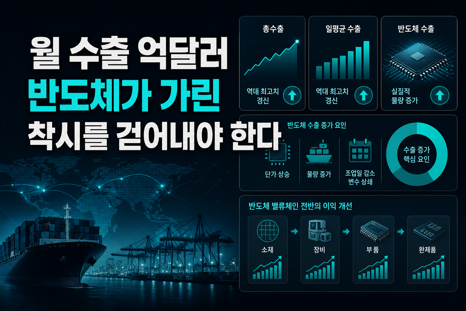 9월 수출 1200억달러, 반도체가 가린 착시를 걷어내야 한다