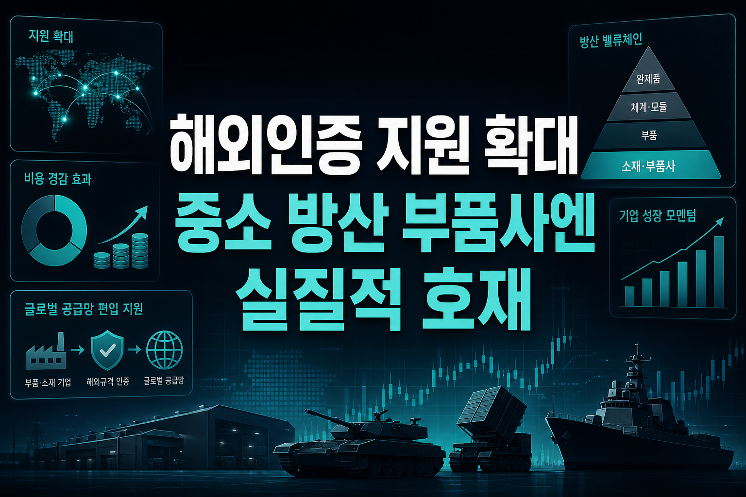 해외인증 지원 확대, 중소 방산·부품사엔 실질적 호재
