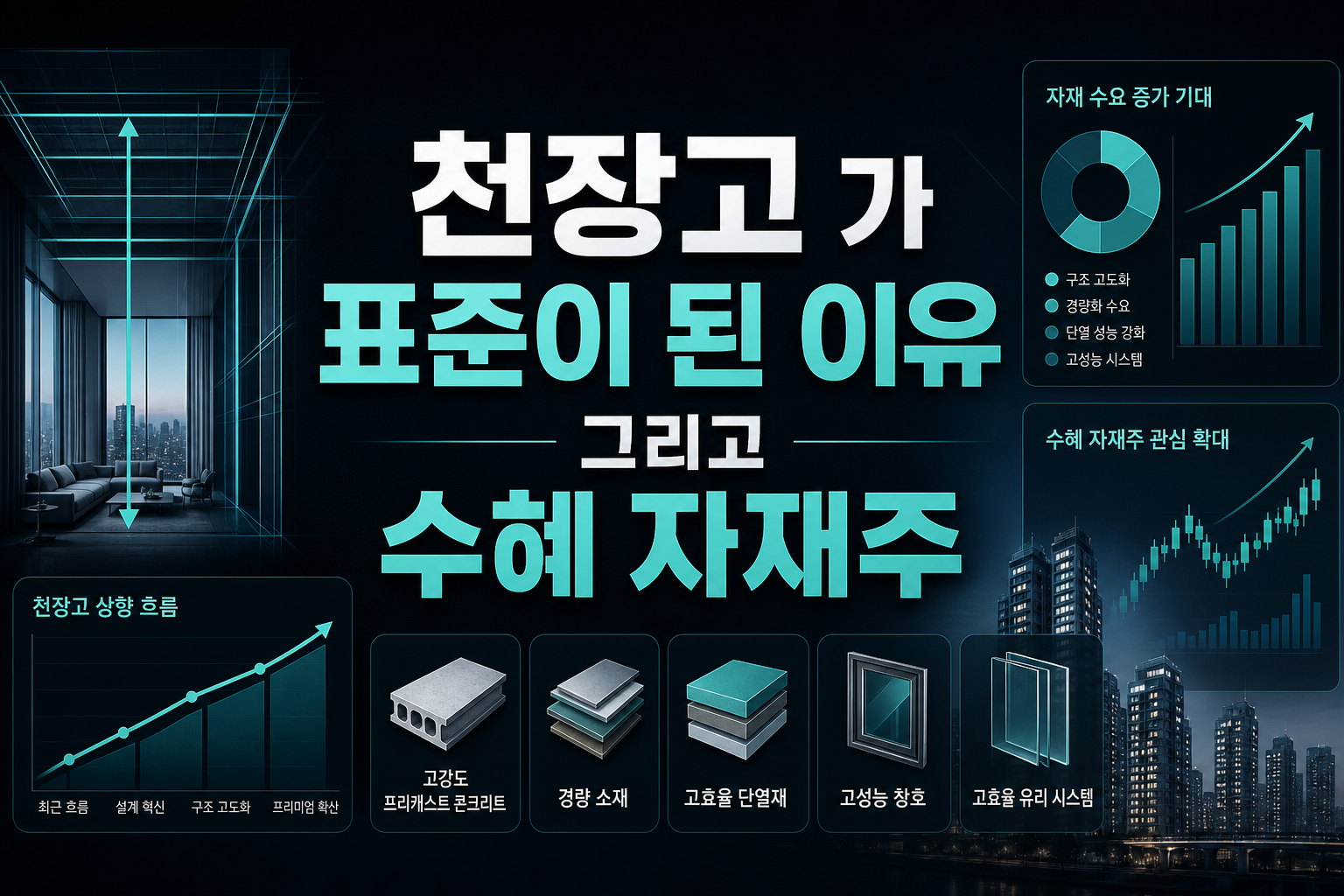 천장고 2.5m가 표준이 된 이유, 그리고 수혜 자재주