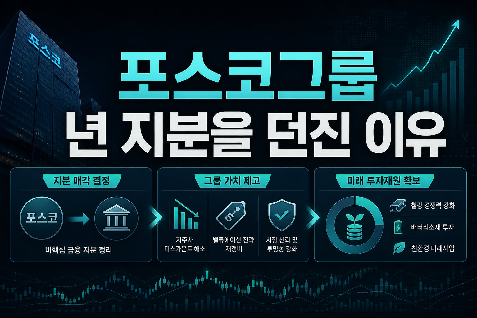 포스코그룹, 10년 지분을 던진 이유