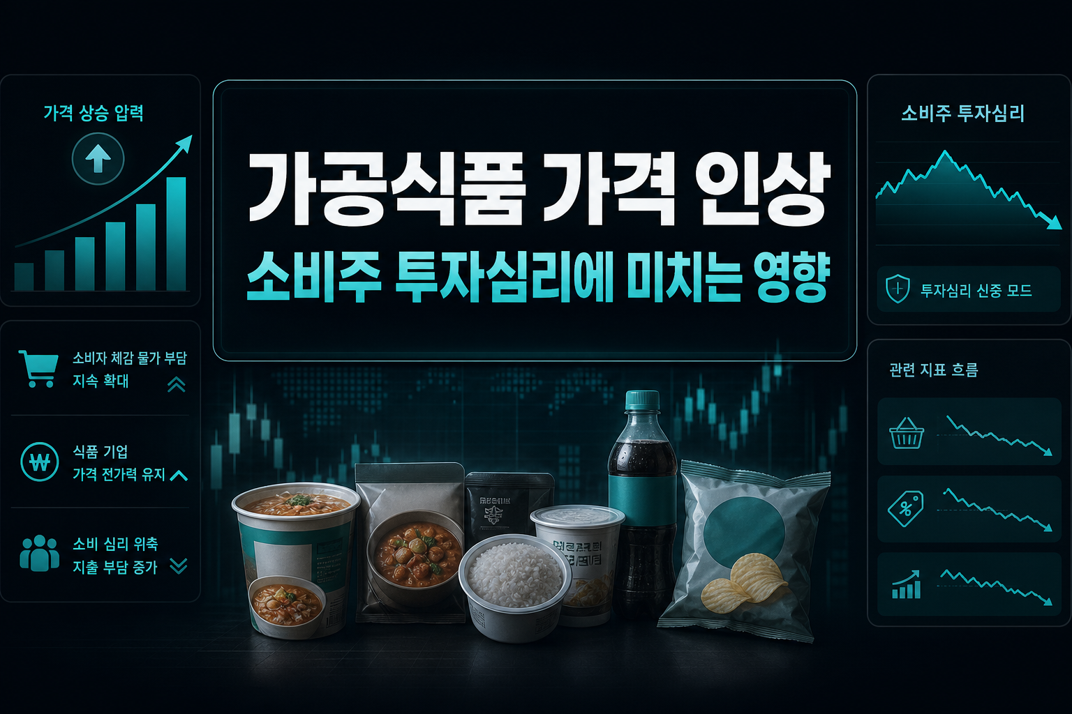 가공식품 가격 인상, 소비주 투자심리에 미치는 영향