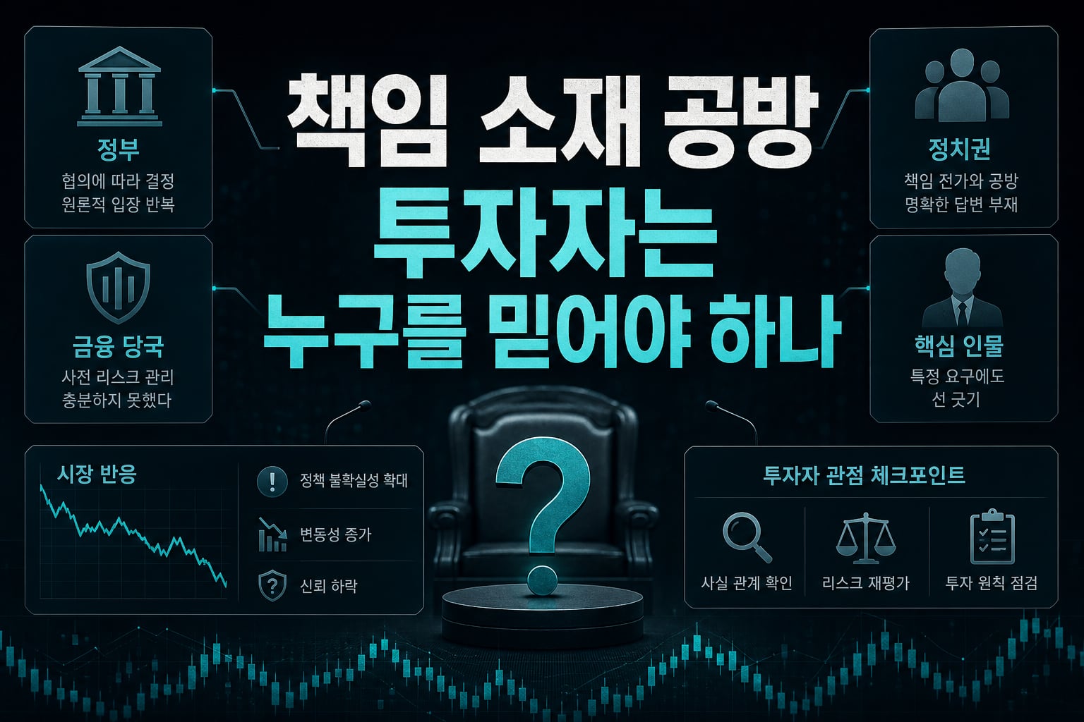책임 소재 공방, 투자자는 누구를 믿어야 하나