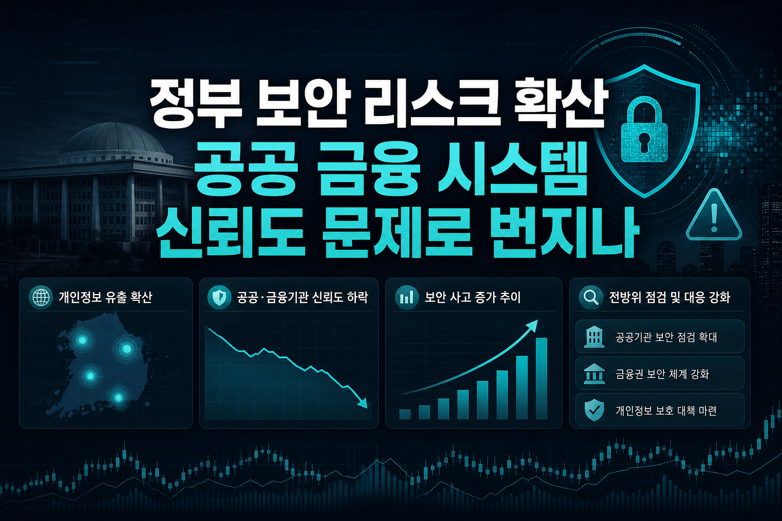 정부 보안 리스크 확산, 공공·금융 시스템 신뢰도 문제로 번지나