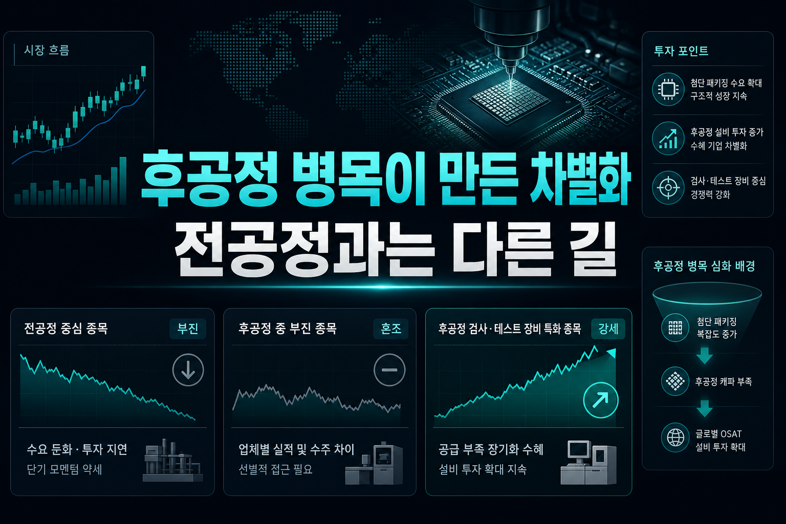 후공정 병목이 만든 차별화, 전공정과는 다른 길