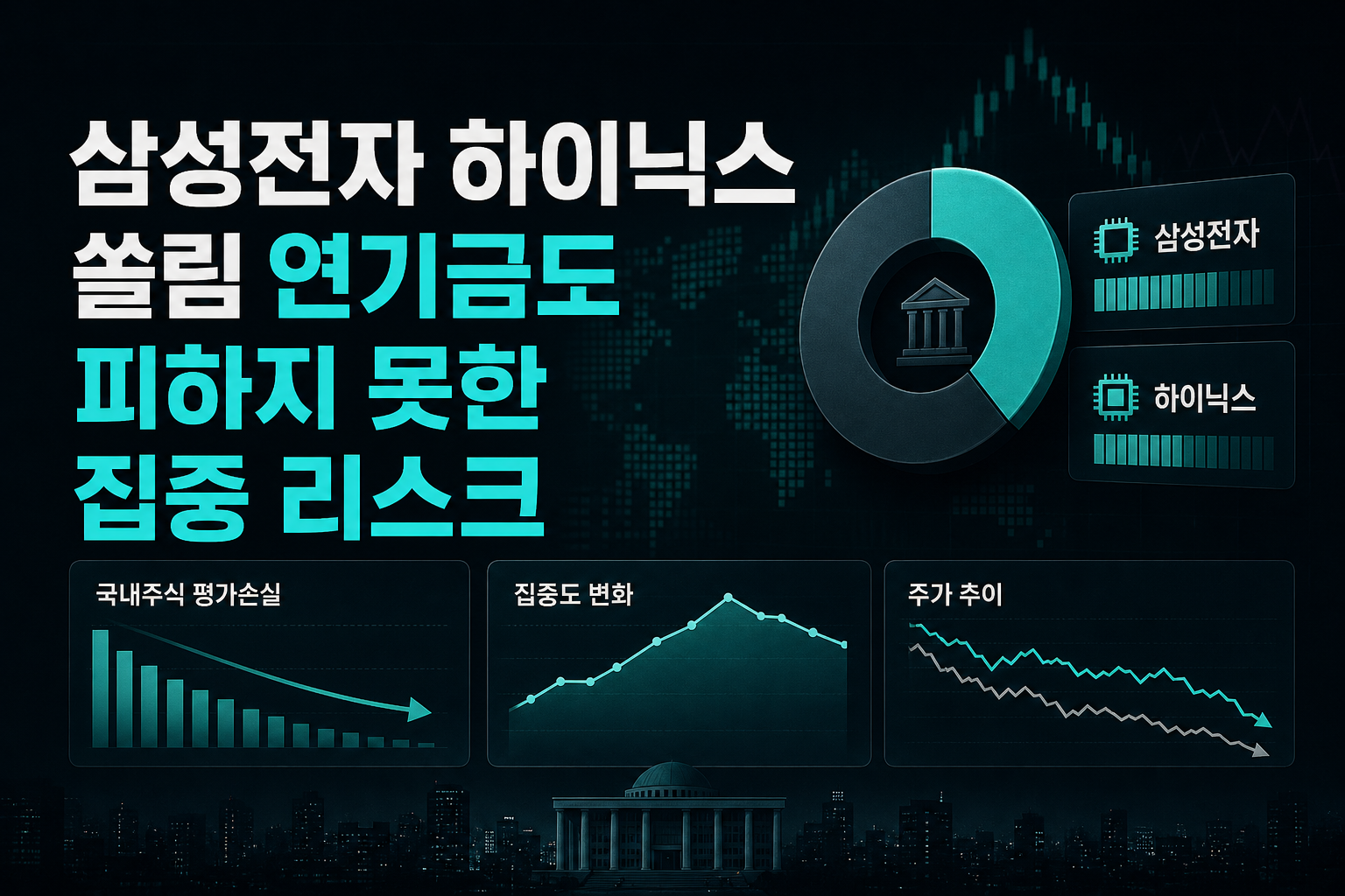 삼성전자·SK하이닉스 쏠림, 연기금도 피하지 못한 집중 리스크