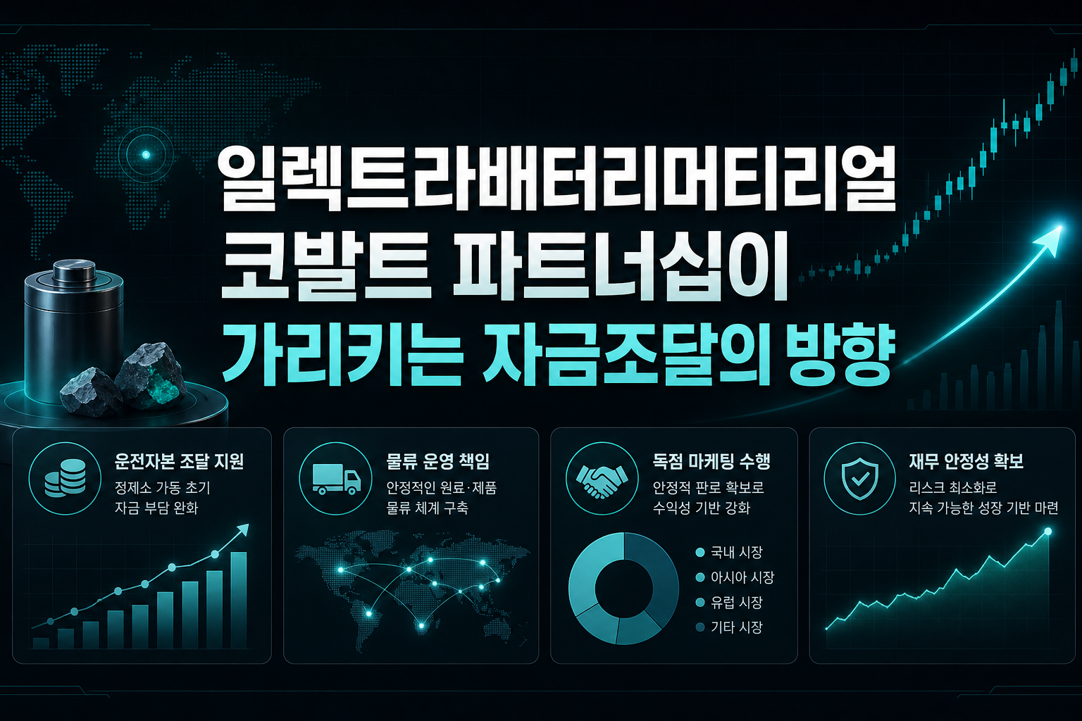 일렉트라배터리머티리얼, 코발트 파트너십이 가리키는 자금조달의 방향