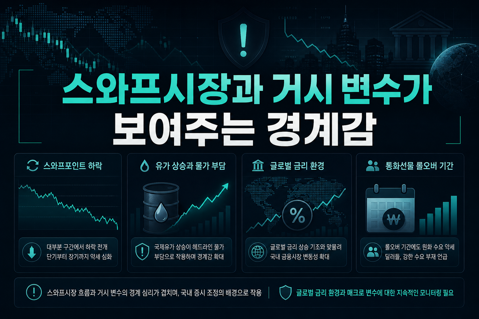스와프시장과 거시 변수가 보여주는 경계감