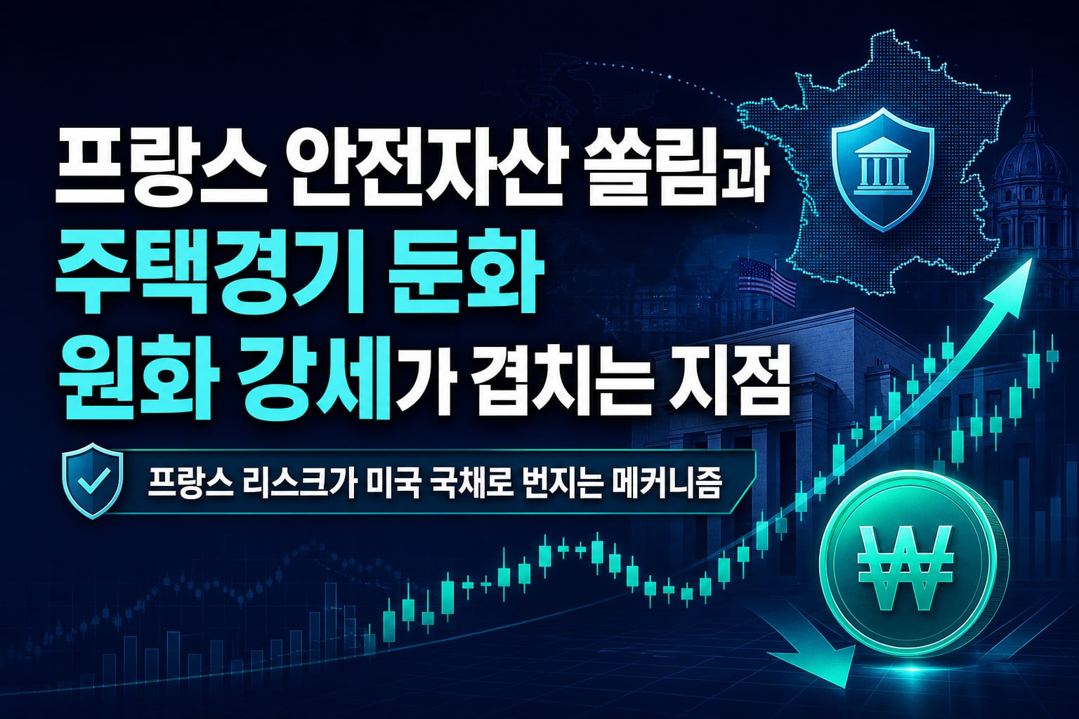 프랑스發 안전자산 쏠림과 美 주택경기 둔화, 원화 강세가 겹치는 지점