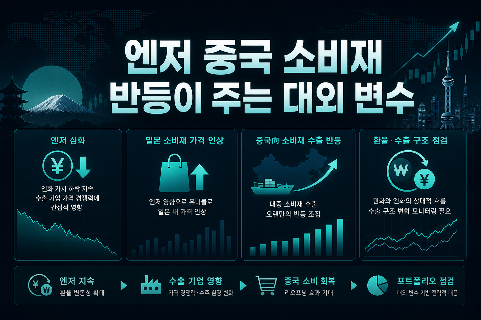 엔저·중국 소비재 반등이 주는 대외 변수