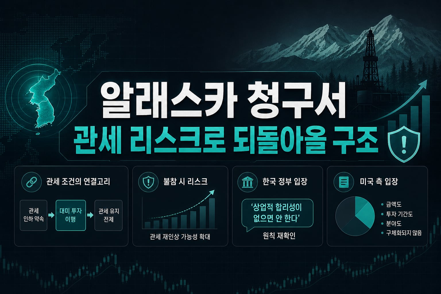 알래스카 청구서, 관세 리스크로 되돌아올 구조