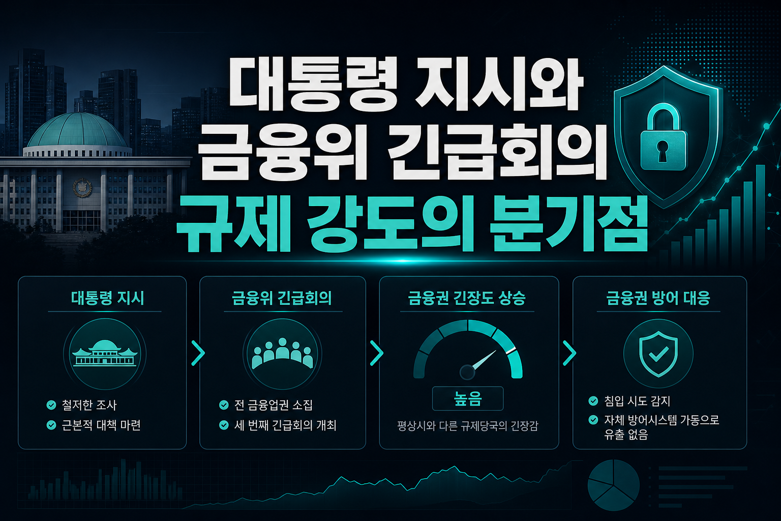 대통령 지시와 금융위 긴급회의, 규제 강도의 분기점
