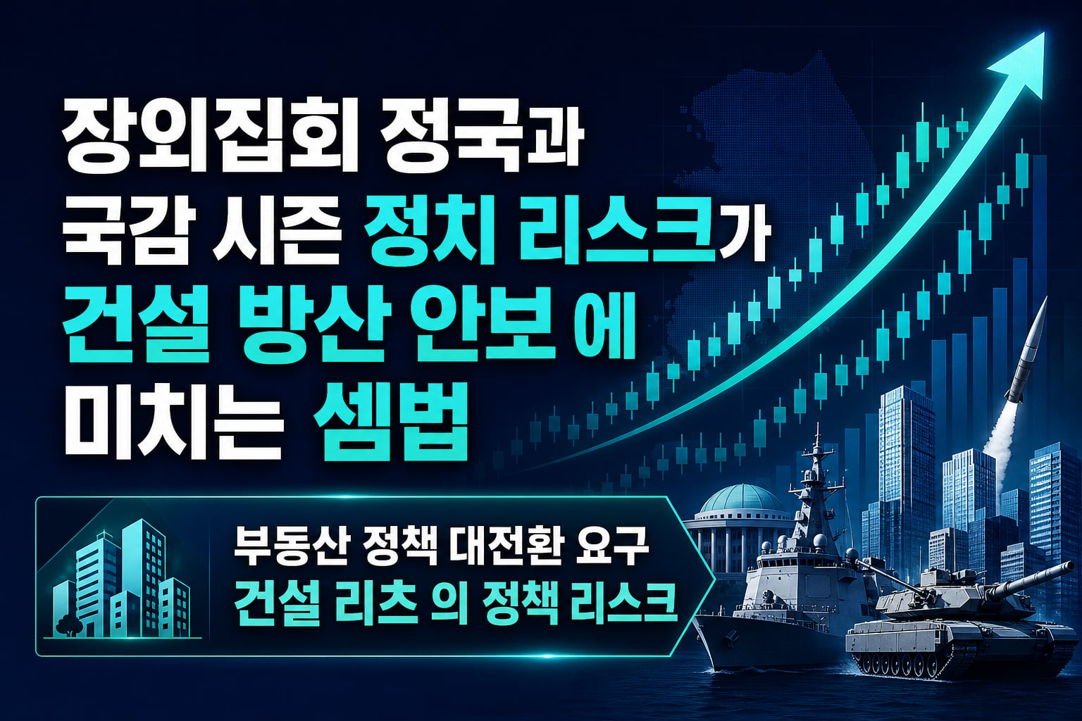 장외집회 정국과 국감 시즌, 정치 리스크가 건설·방산·안보株에 미치는 셈법