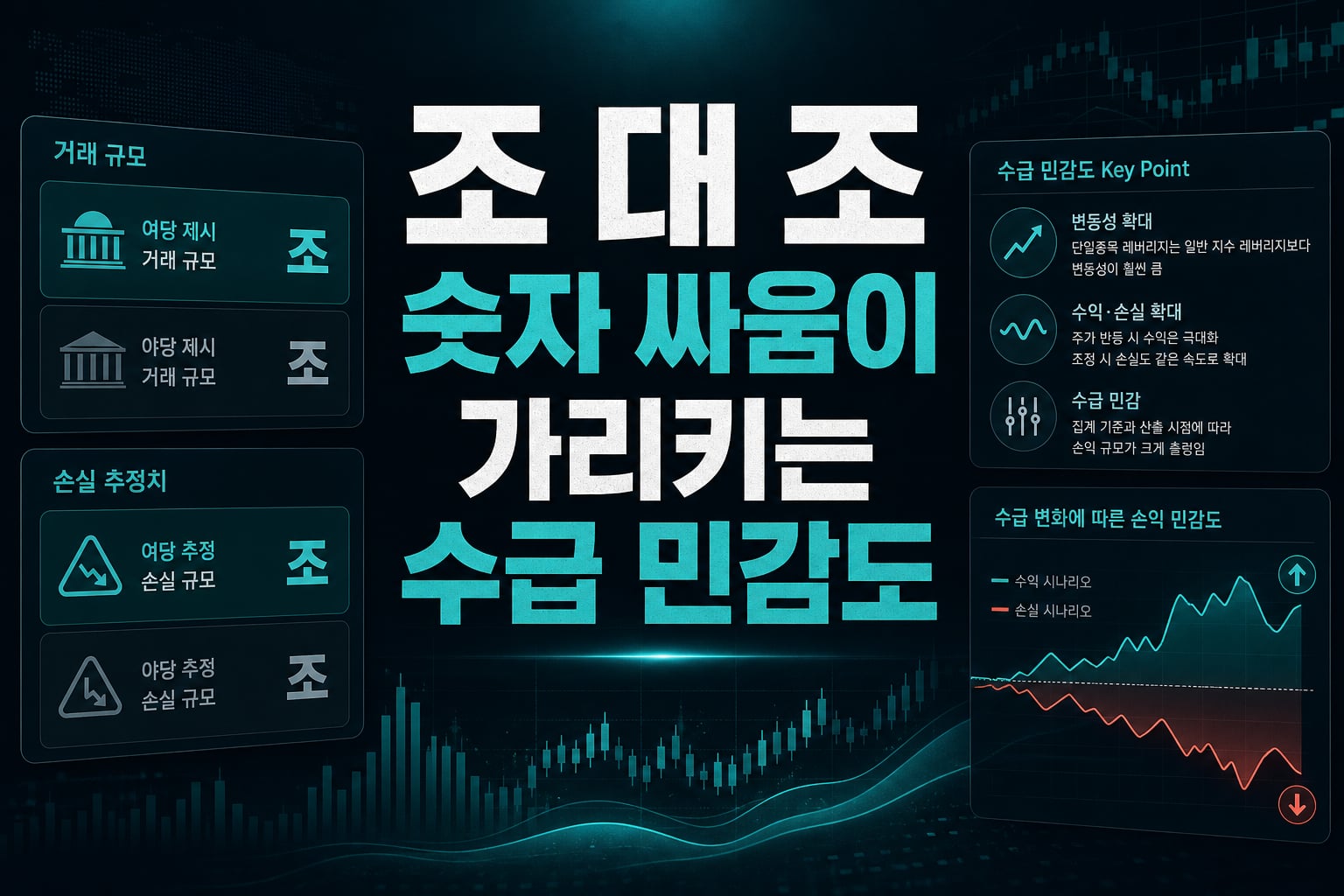 54조 대 2.3조, 숫자 싸움이 가리키는 수급 민감도