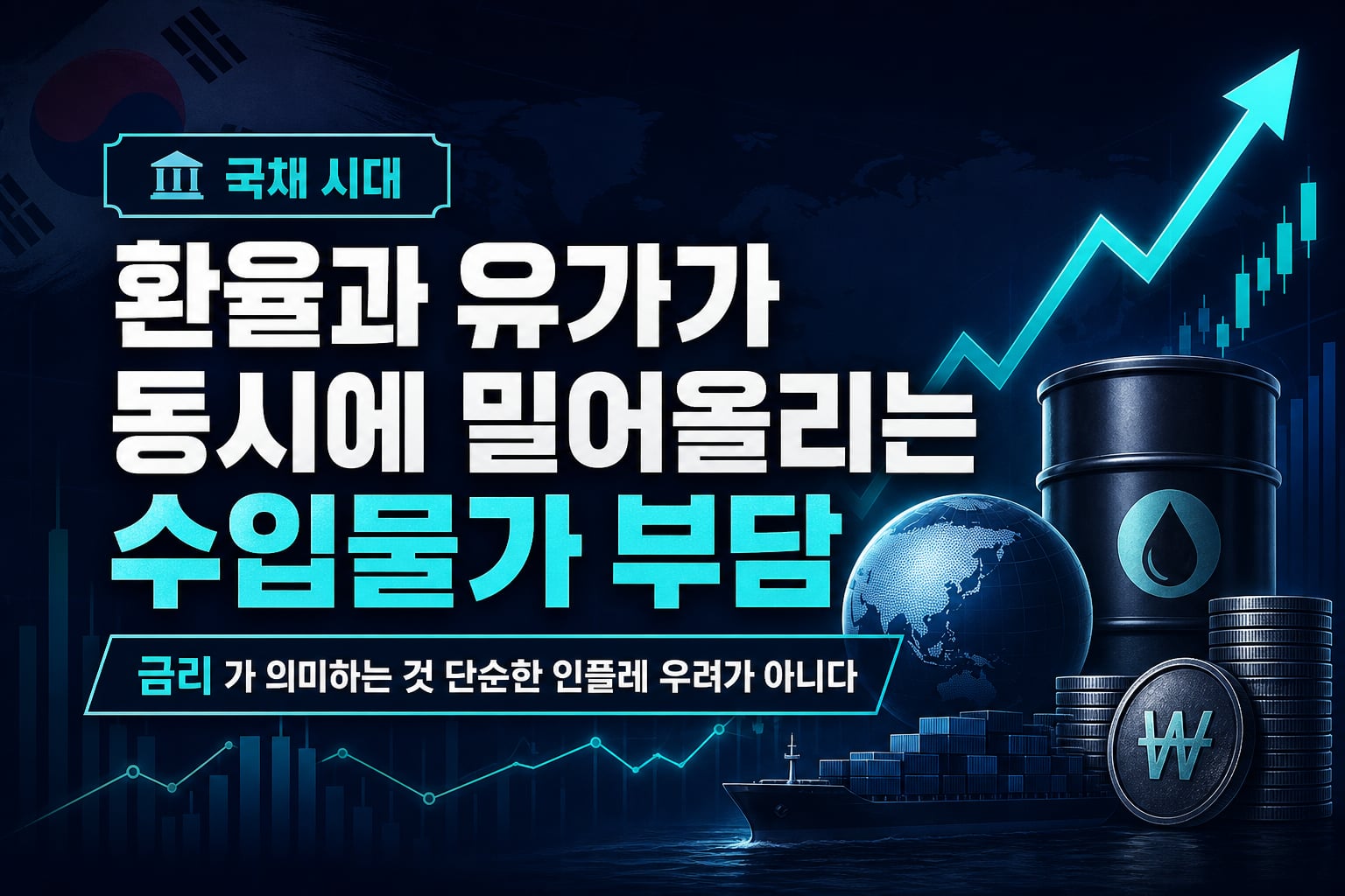 국채 5.7% 시대, 환율과 유가가 동시에 밀어올리는 수입물가 부담