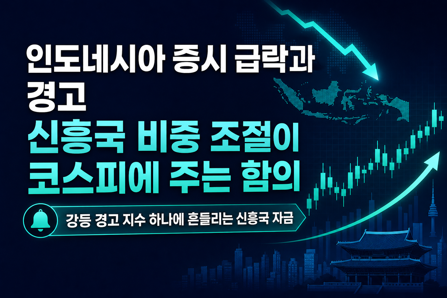 인도네시아 증시 급락과 MSCI 경고, 신흥국 비중 조절이 코스피에 주는 함의