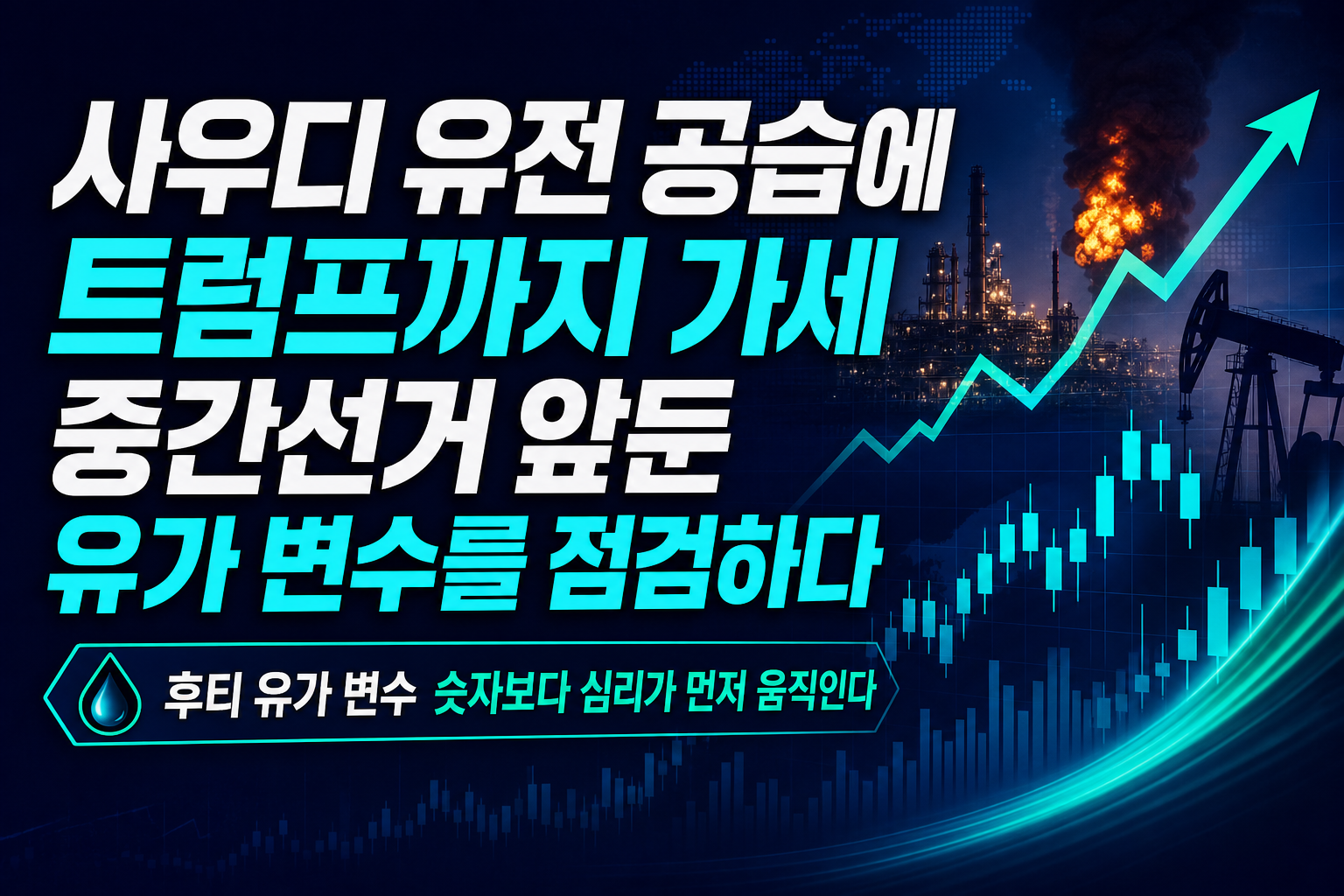 사우디 유전 공습에 트럼프까지 가세, 중간선거 앞둔 유가 변수를 점검하다